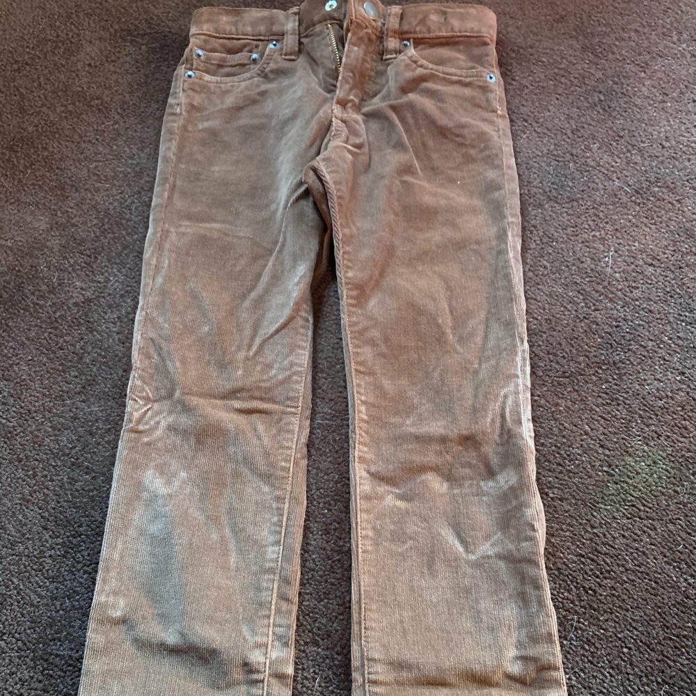 JCrew Crewcuts Boys size 7 cords brown